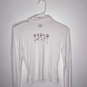 Flower polyester soft long sleeve SMALL